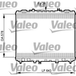 Chladič motora VALEO 735506