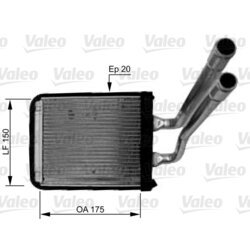 Výmenník tepla vnútorného kúrenia VALEO 812436