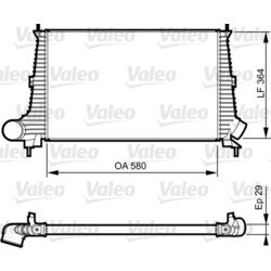 Chladič plniaceho vzduchu VALEO 817276