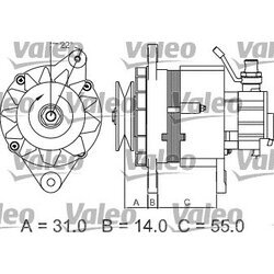 Alternátor VALEO 437145 - obr. 2