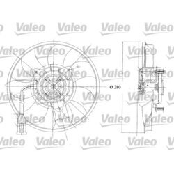 Ventilátor chladenia motora VALEO 698350