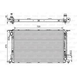 Chladič motora VALEO 701537