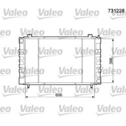 Chladič motora VALEO 731228