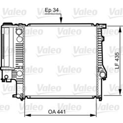 Chladič motora VALEO 731512