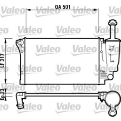 Chladič motora VALEO 732924