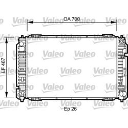 Chladič motora VALEO 734467