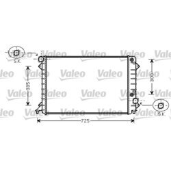 Chladič motora VALEO 734755