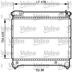 Chladič motora VALEO 734918