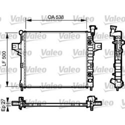 Chladič motora VALEO 735051