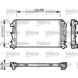 Chladič motora VALEO 735089