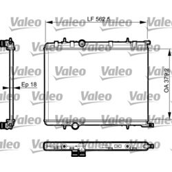 Chladič motora VALEO 735496