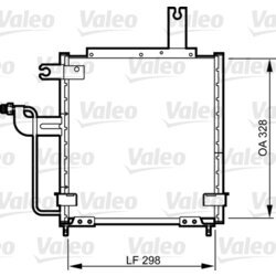 Kondenzátor klimatizácie VALEO 814258