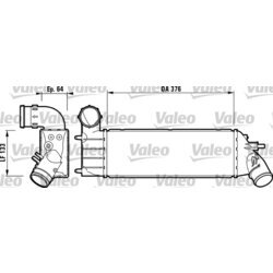 Chladič plniaceho vzduchu VALEO 817650