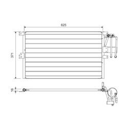 Kondenzátor klimatizácie VALEO 822735