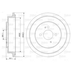 Brzdový bubon VALEO 237017