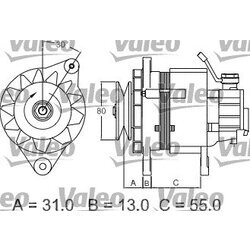 Alternátor VALEO 437148 - obr. 2