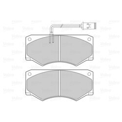 Sada brzdových platničiek kotúčovej brzdy VALEO 601520 - obr. 1
