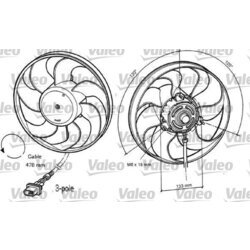 Ventilátor chladenia motora VALEO 696040