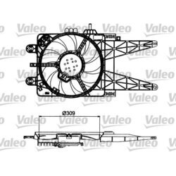 Ventilátor chladenia motora VALEO 698484