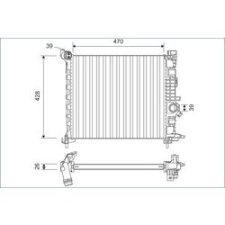 Chladič motora VALEO 701166