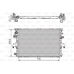 Chladič motora VALEO 701654