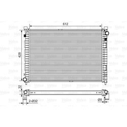 Chladič motora VALEO 732399
