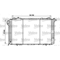 Chladič motora VALEO 732589
