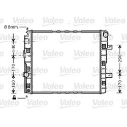 Chladič motora VALEO 733422