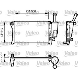 Chladič motora VALEO 734923