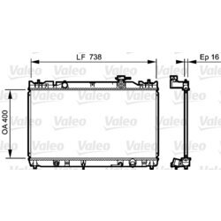 Chladič motora VALEO 735214