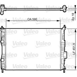 Chladič motora VALEO 735283