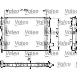 Chladič motora VALEO 735380