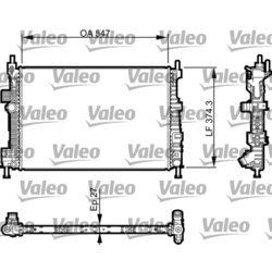 Chladič motora VALEO 735466