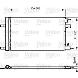 Kondenzátor klimatizácie VALEO 814202