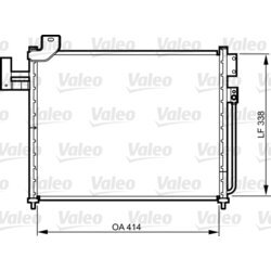 Kondenzátor klimatizácie VALEO 814316