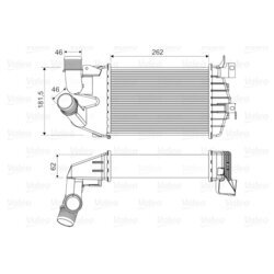 Chladič plniaceho vzduchu VALEO 818556