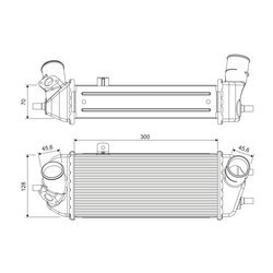 Chladič plniaceho vzduchu VALEO 818691