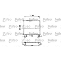 Chladič motora VALEO 819368