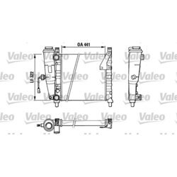 Chladič motora VALEO 883828