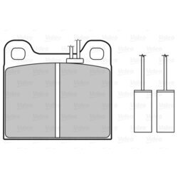 Sada brzdových platničiek kotúčovej brzdy VALEO 598113 - obr. 1