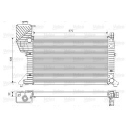 Chladič motora VALEO 730229