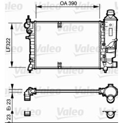 Chladič motora VALEO 731528