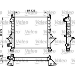 Chladič motora VALEO 731552