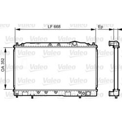 Chladič motora VALEO 731639