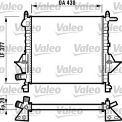 Chladič motora VALEO 732051