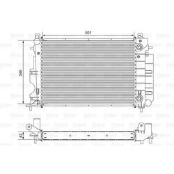 Chladič motora VALEO 732123