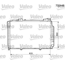 Chladič motora VALEO 732449