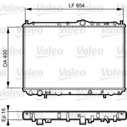 Chladič motora VALEO 732524