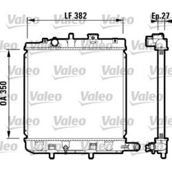 Chladič motora VALEO 732726