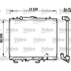 Chladič motora VALEO 734143